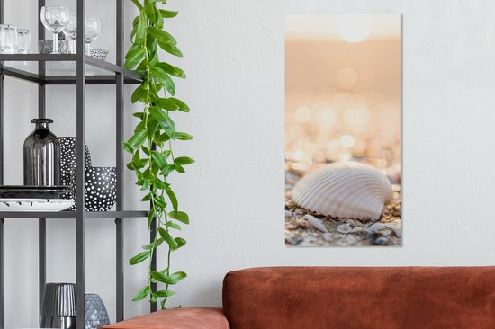 Toile - Peintures sur Toile - Coquillages - Plage - Soleil - Décoration de Chambre - Impression sur Toile - Photo sur Toile - Canvasdoek cm - Salon