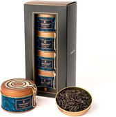 Soolong See Nr2 Lux thee geschenkset, met 4 pure losse theeën, oolong uit Malawi en China, rooibos vanille, Japanse Fukamuchicha - Assortiment 4stuks