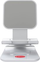 Orange Donkey Telefoon en Tabletstandaard – Zilver – Tafelmodel smartphone en tablet houder opvouwbaar en verstelbaar - Ergonomische multi-angle tablethouder – Universeel: ook voor e-readers