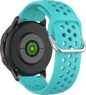 YONO Sport Air Bandje 20mm - Horlogebandje geschikt voor Samsung Galaxy Watch 6 / 5 / Pro / 4 / 3 / Active 2 - Garmin Approach / Forerunner / Venu 2 Plus / SQ / Vivomove - Polar Ignite / Unite – Huawei - Turquoise