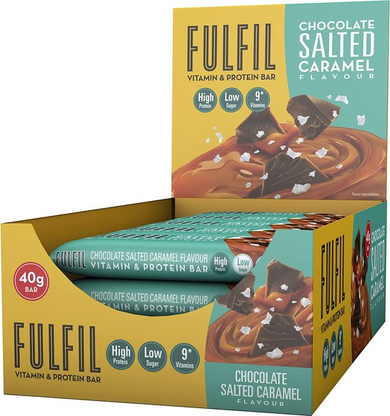 Fulfil Nutrition Vitamine & ProteÃ¯ne Repen - Chocolate Caramel Seasalt - 15 eiwitrepen