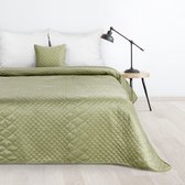 Oneiro’s luxe LUIZ Beddensprei Lichtgroen- 220x240 cm – bedsprei 2 persoons - lichtgroen – beddengoed – slaapkamer – spreien – dekens – wonen – slapen