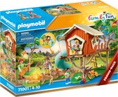 PLAYMOBIL Family Fun  Cabane dans les arbres et toboggan - 71001