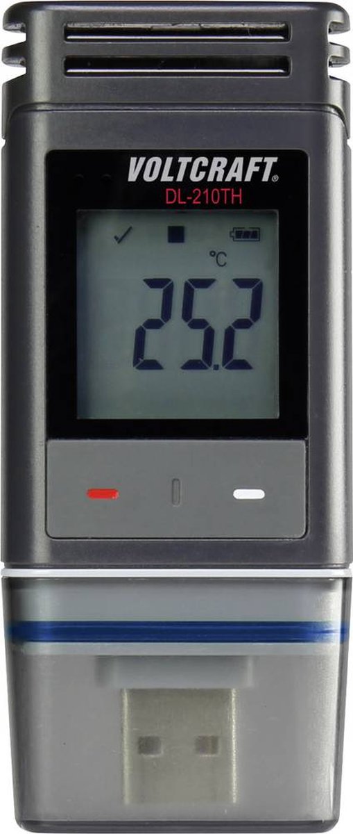 VOLTCRAFT DL-210TH SE Temperatuur datalogger, Vocht datalogger Te meten grootheid: Temperatuur, Vochtigheid -30 tot +60