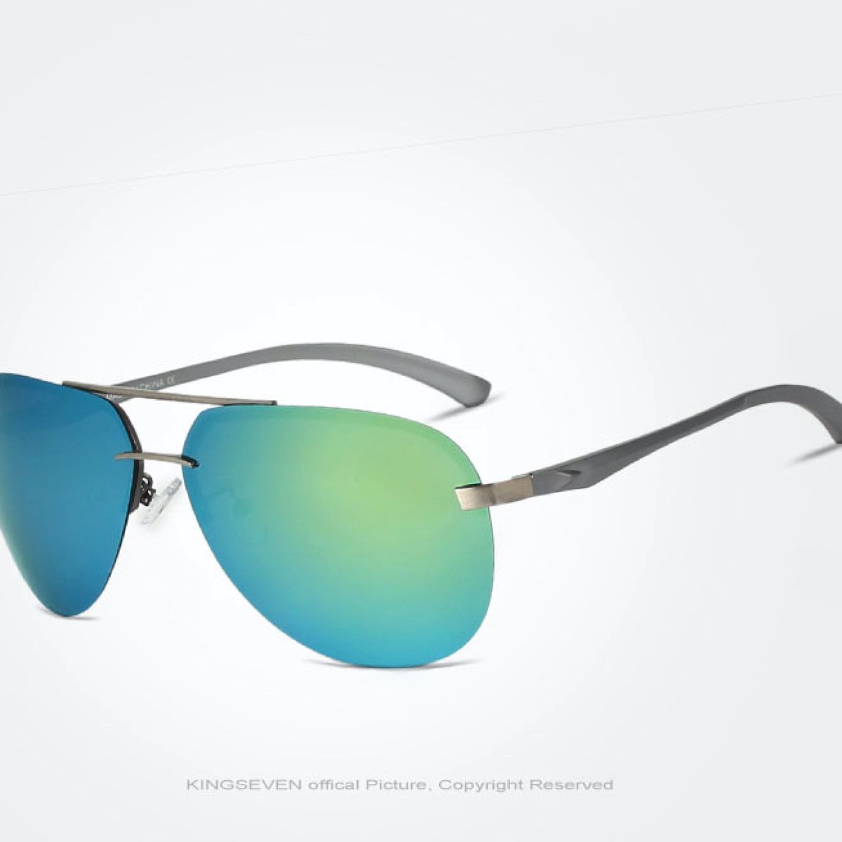 KingSeven Greenstar - Pilotenbril met UV400 en polarisatie filter - Z183