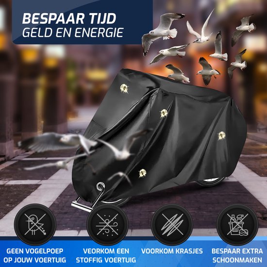 Easavida Fietshoes voor 1/2 fietsen - Fietsbeschermhoes - Waterdicht - 200 x 85 x 110 cm - Inclusief Opbergtas van Easavida — afbeelding 4