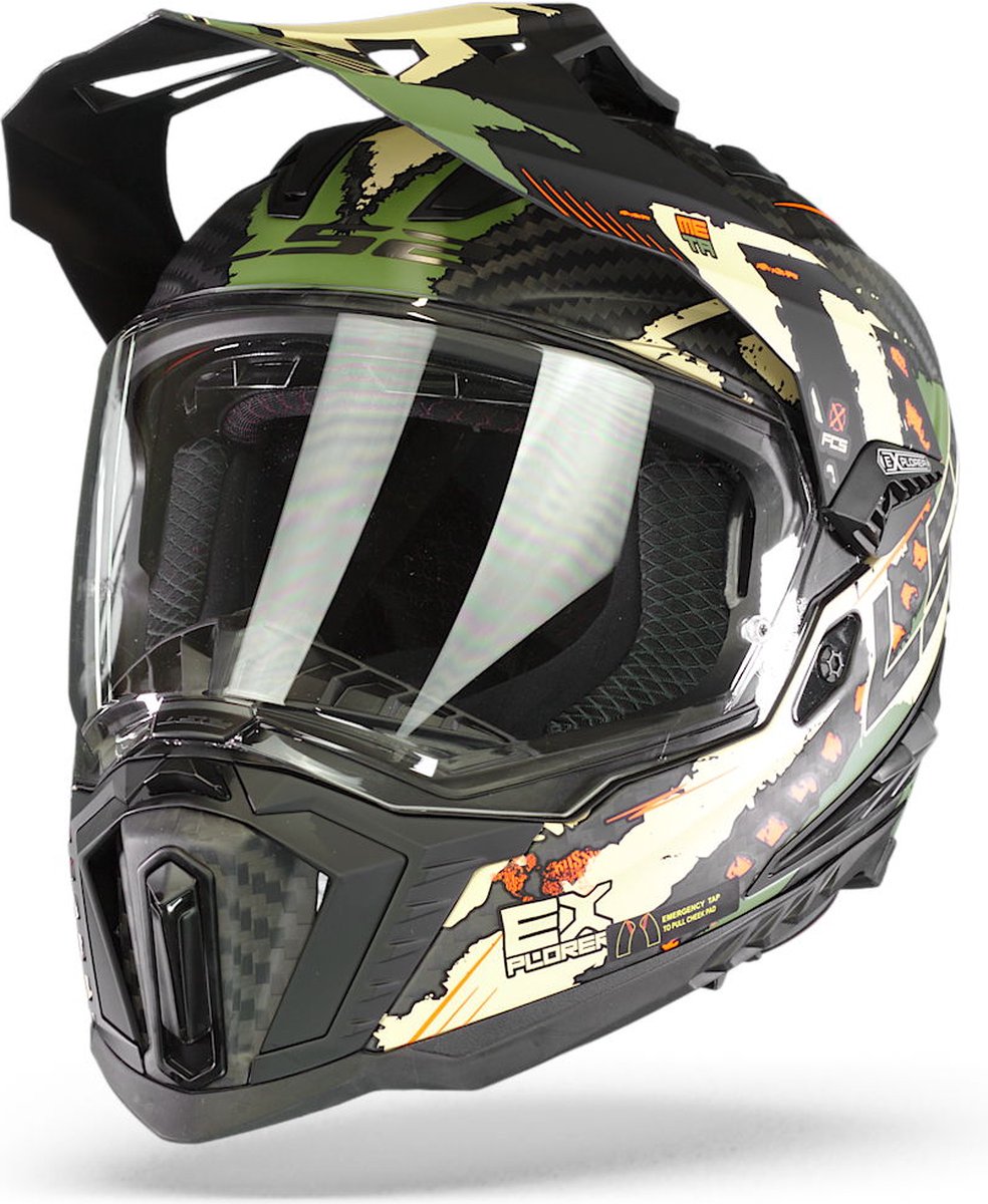 LS2 Helm Explorer Extend MX701 mat groen maat XL