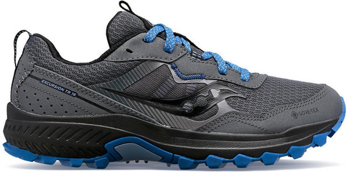 Saucony Excursion TR16 GTX Dames - Sportschoenen - Hardlopen - Trail - donkergrijs