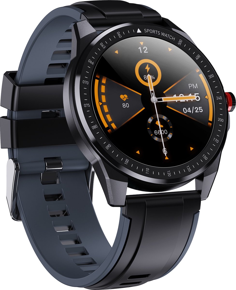 Sporthorloges Smartwatch IP68 Zwart Waterdicht met GPS