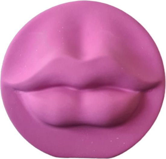 Bougeoir lèvres- rose- jesmonite- fait main- 1 bougie de dîner- bougeoir de décoration