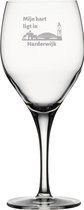 Gegraveerde witte wijnglas 34cl Harderwijk