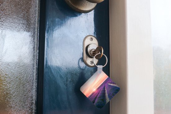 Porte-clés - Cadeaux - Lavande - Violet - Fleurs - Ciel - Plastique