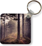 Sleutelhanger - Uitdeelcadeautjes - Mist - Herfst decoratie - Natuur - Bos - Plastic