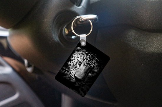 Sleutelhanger - Panter - Wilde dieren - Zwart wit - Dieren - Uitdeelcadeautjes - Plastic