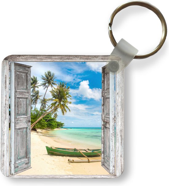 JEJEA Porte-clés De Voiture En Cuir Imprimé Train à Vapeur Mignon Porte