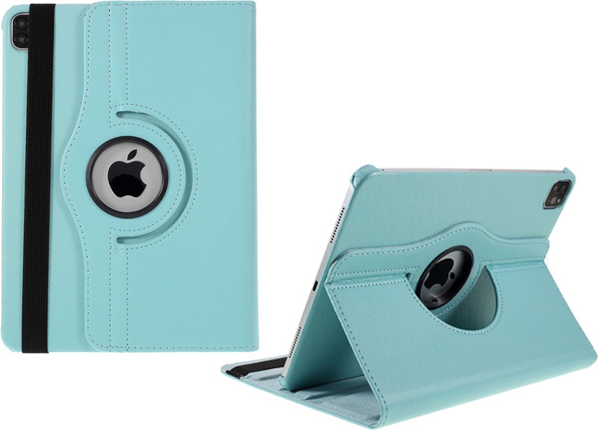 Arara Hoes Geschikt voor iPad Pro 11 inch hoes - (2022/2021/2020) - draaibaar tablethoes - bookcase - Lichtblauw
