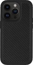 BMAX Carbon soft case hoesje geschikt voor Apple iPhone 14 Pro Max - Telefoonaccessoires - Telefoonhoesjes - Telefonie & Accessoires - Soft cover - Telefoonhoesje - Beschermhoesje - Telefoonbescherming - Zwart