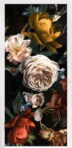 Deursticker Bloemen - Natuur - Patroon - 95x235 cm - Deurposter