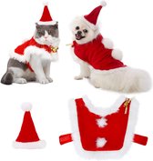 Kerstpak voor Hond/Kat - Kerstkleding - Verstelbare Cape Kerstman