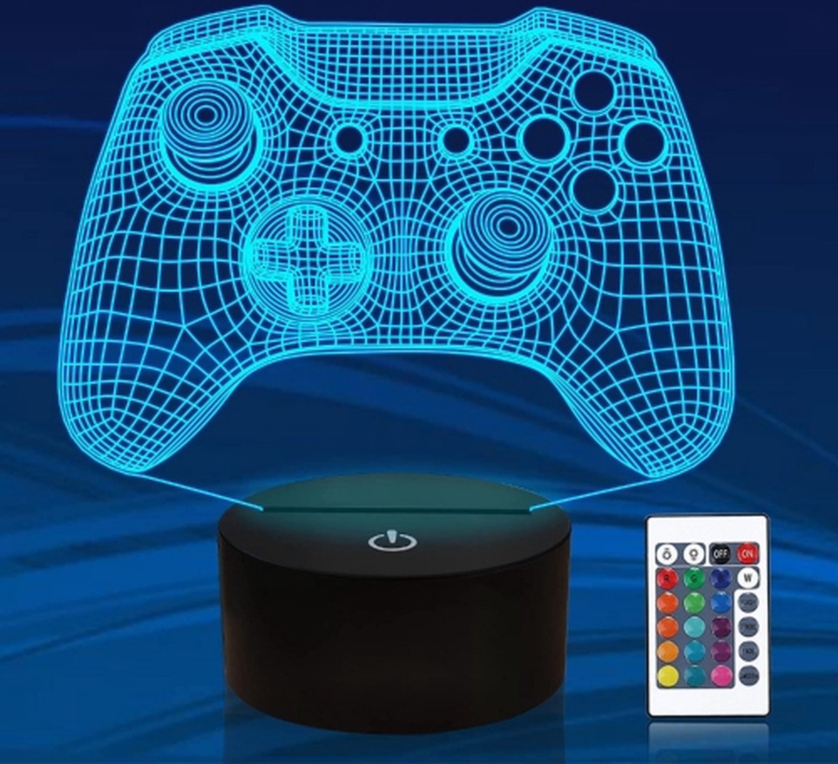 Ammonite Bagger Lampe 3D Pour Enfants, LED Illusion D'optique Veilleuse Avec Télécommande Et Minuterie Comme Cadeau D'anniversaire De Noël Idées Pour Les Garçons Enfants Adolescents