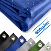 Goodvibes - Eyet Tarpaulin - Waterdicht - PVC Polyester - Scheurbestendig - Winddicht - Beschermende afdekking - Blauw - 4 x 8 m