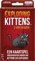 Exploding Kittens - 2 spelers editie - Nederlandstalig Kaartspel - Reisspel