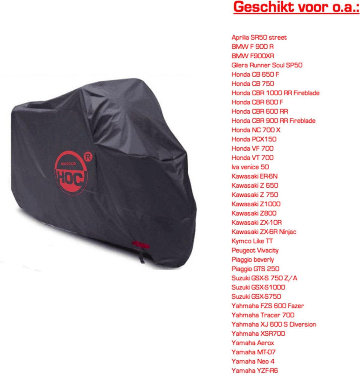 Motorhoes waterdicht / Scooterhoes waterdicht 220*95*110 cm Scooter hoes (L) stofvrij / ademend RED Label, waterdichte motorhoes buiten, Hoes motor zwart, Motorhoes ademend Klik verder en kijk naar de maat welke je nodig hebt! – foto 2