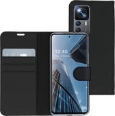 Accezz Hoesje Geschikt voor Xiaomi 12T Pro / 12T Hoesje Met Pasjeshouder - Accezz Wallet Softcase Bookcase - Zwart