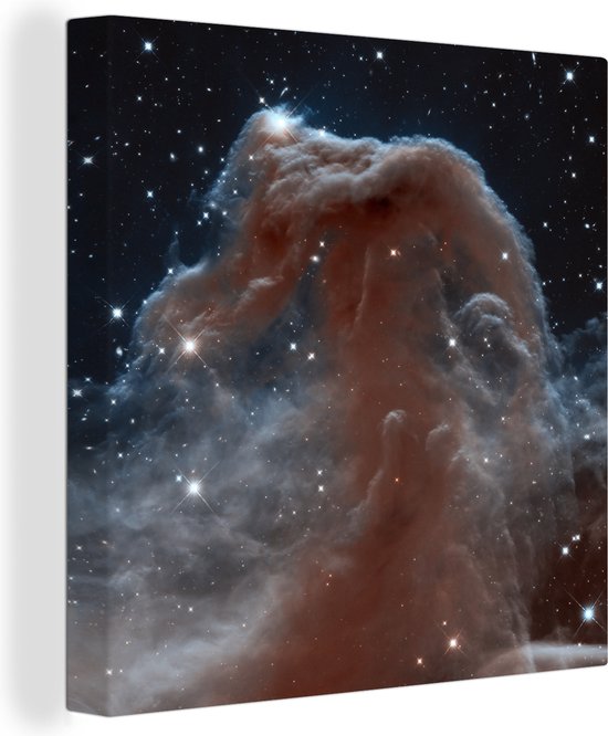 Canvas Schilderij Paardenkopnevel nebula - 20x20 cm - Wanddecoratie