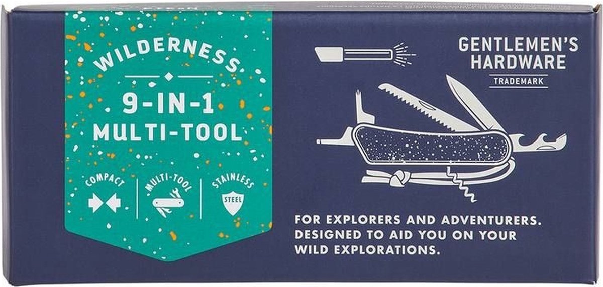 9-in-1 multitool zakmes - Gentlemens Hardware