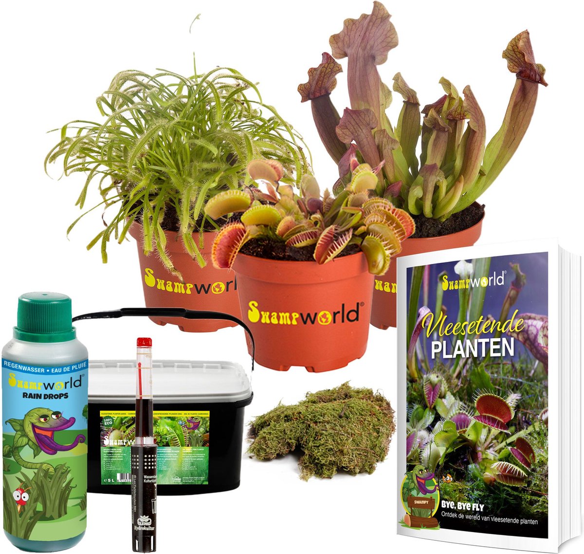Swampworld Vleesetende planten DIY Terrarium Set 3 1 Venus vliegenval