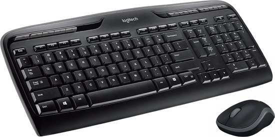 Logitech Wireless Combo MK330 clavier Souris incluse USB QWERTY Anglais Noir