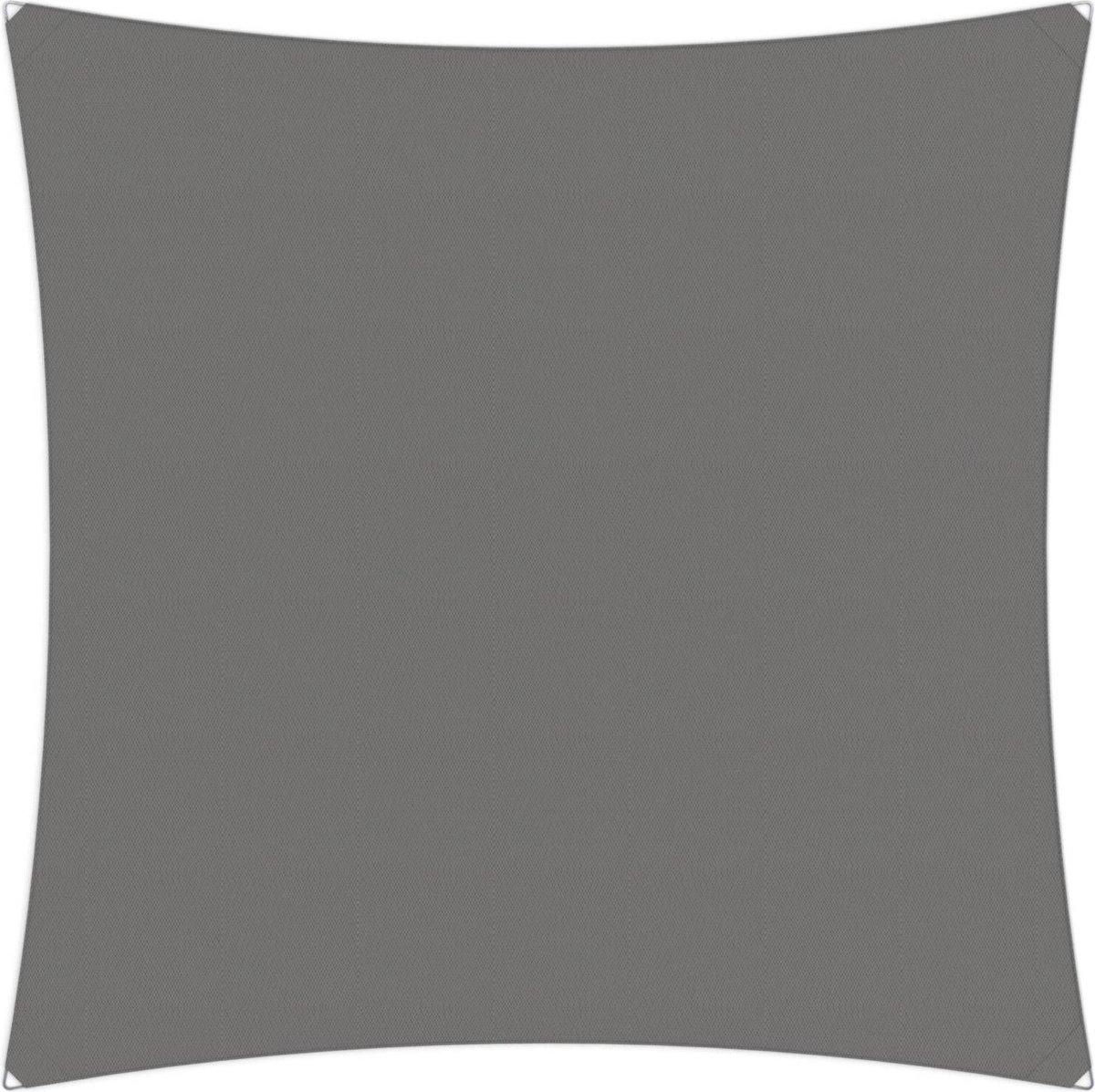 Compleet pakket: Umbrosa Ingenua schaduwzeil vierkant 3x3 m solidum grey met bevestigingsset en buitendoekreiniger