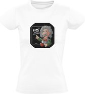 Albert Einstein Dames T-shirt | coffee | natuurkunde | intelligentie | slim | koffie | Wit