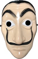 Face Mask Salvador Dali – Net als La Casa De Papel – Halloween Masker – Beige