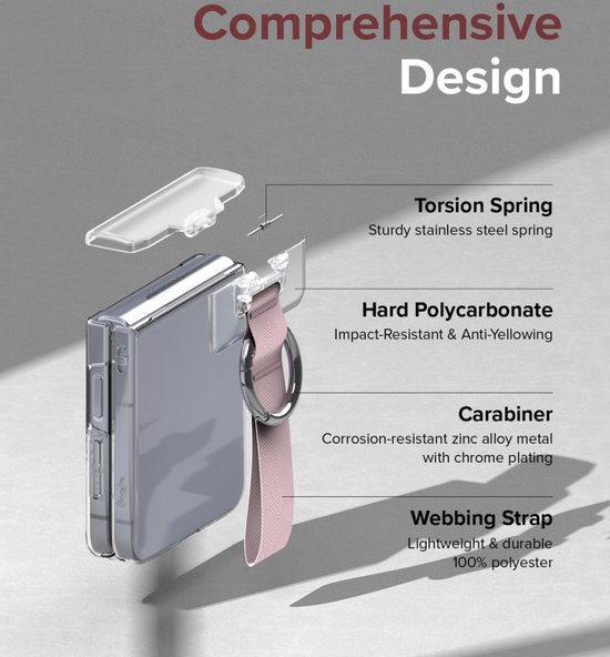 Ringke Samsung Galaxy Z Flip 4 / Flip 3 Hinge Cover Grijs