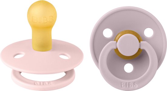 BiBS - Colour Pacifier - Stage 2 Fopspeen - 6+ maanden - 2 stuks - Dusky Lilac / Blossom van BIBS — afbeelding 2