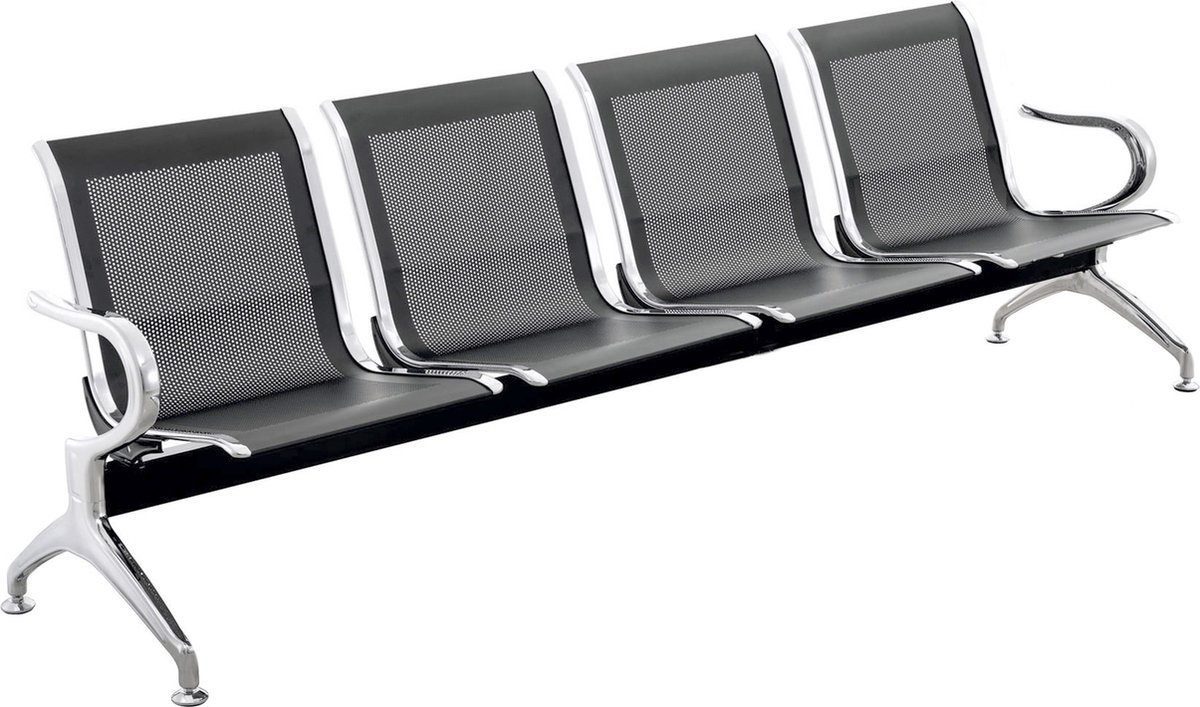 PrimeMatik - Canapé Pour Salle D'attente Avec Chaises Rembourrées