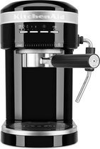 KitchenAid Espressomachine Artisan - koffiemachine met slimme sensortechnologie, stoompijpje en accessoires - Zwart