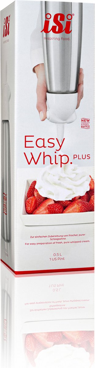 iSi Easy Whip Plus - wit (0.5 Ltr) - set met 10 patronen