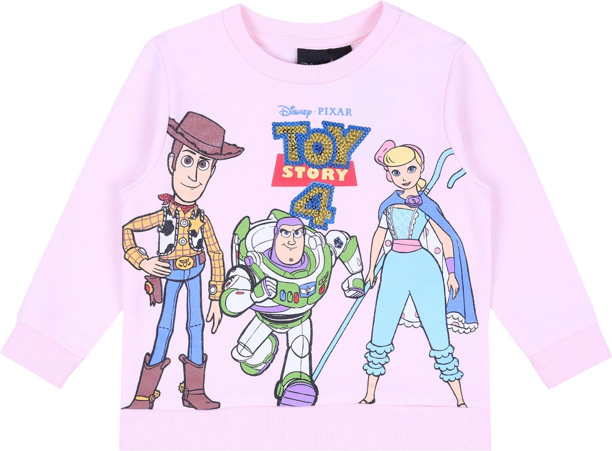 Toy Story DISNEY - Lichtroze sweatshirt met pailletten / 116