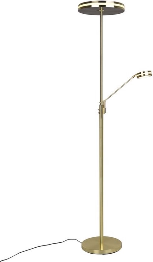 Trio Franklin Staande Leeslamp Messing Bol trio-franklin-staande-leeslamp-messing-bol
