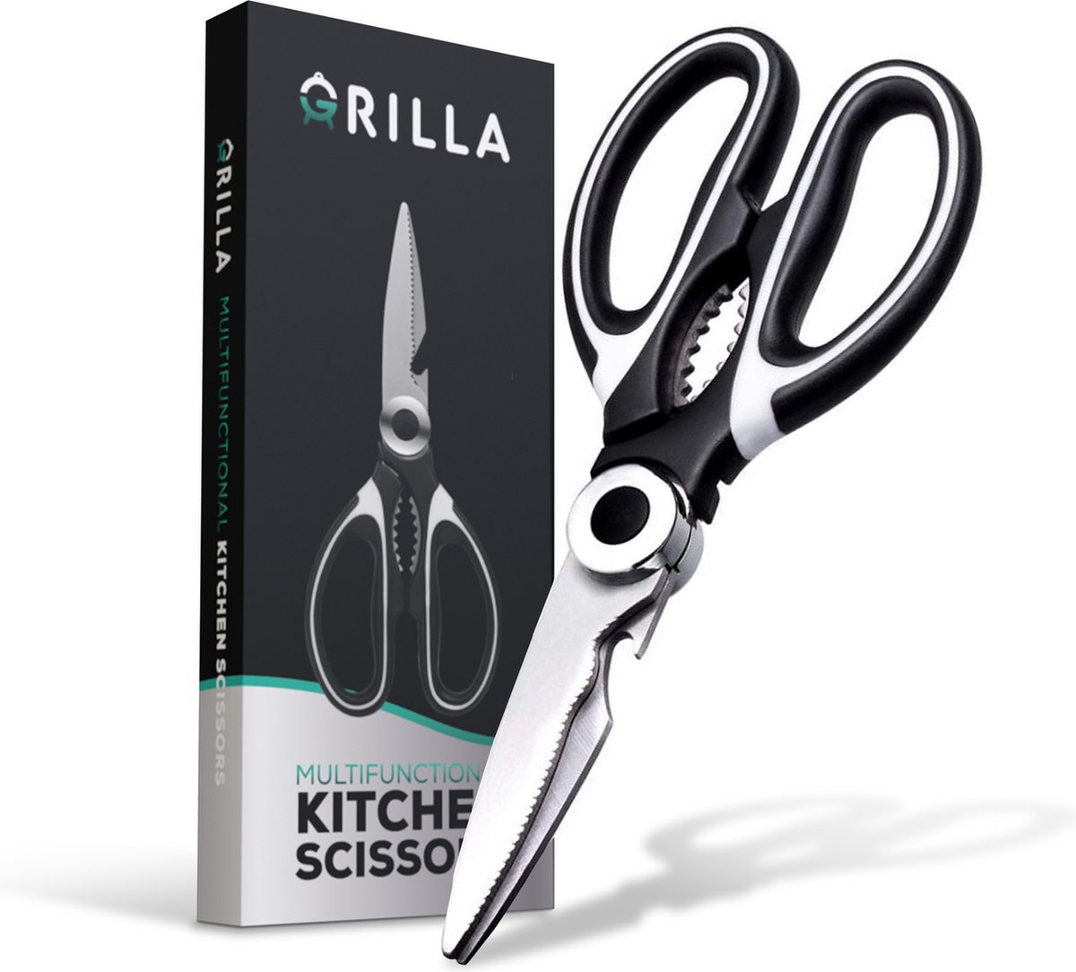 Ciseaux de cuisine professionnels Grilla® - gauchers et droitiers - Ciseaux  à viande 