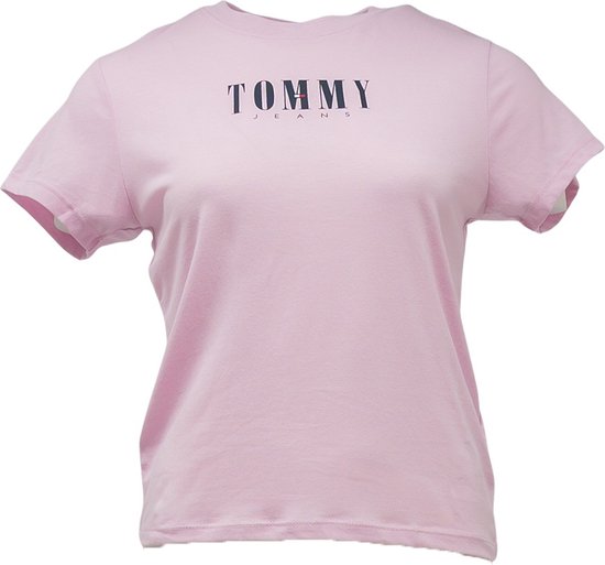 Tommy Hilfiger TJW BABY ESSENTIAL LOGO 2 SS T-Shirt Femme - Rose - Taille M  | bol.com