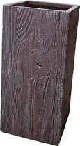 Plantenbak Fiberclay vierkant Galant 28x28x60 cm Wood | Galant wood