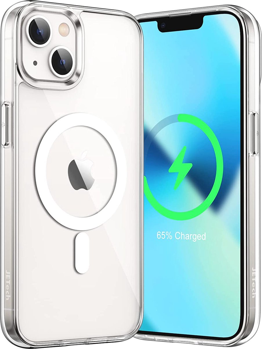 Hoesje Geschikt voor iPhone 13 hoesje magnetisch backcover- Transparant case - Arara