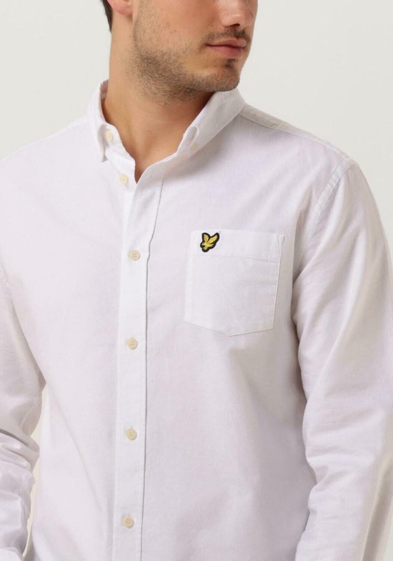 Lyle and Scott - Chemise Wit - Taille L - Coupe regular