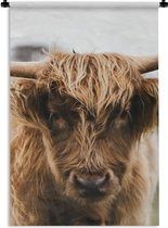 Tapisserie - Tapisserie - Highlander écossais - Vache - Herbe - Animaux - Nature - 90x135 cm - Tapisserie