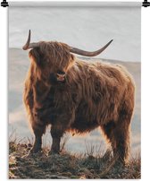 Tapisserie - Tapisserie - Highlander écossais - Animaux - Rural - Paysage - Vache - Nature - 90x120 cm - Tapisserie
