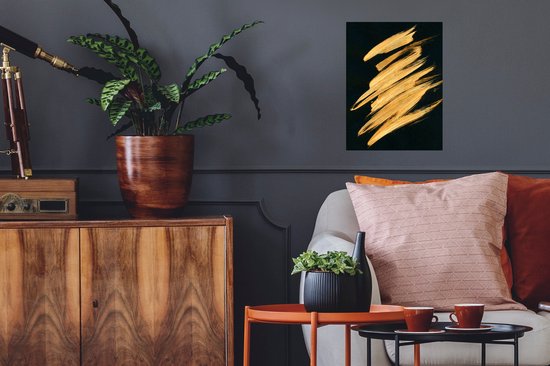 Stickers muraux - Goud - Peinture - Rayures - 30x40 cm - Film Adhésif